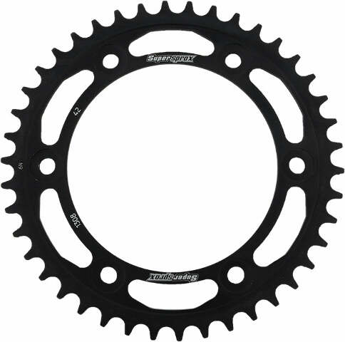 SUPERSPROX REAR SPROCKET STEEL 42T-520 BLK HON RFE-1308-42-BLK