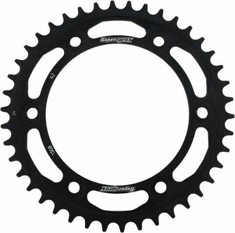 SUPERSPROX REAR SPROCKET STEEL 42T-520 BLK HON RFE-1308-42-BLK