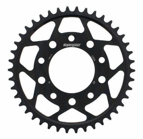SUPERSPROX REAR SPROCKET STEEL 42T-530 BLK HON/TRI RFE-1334-42-BLK