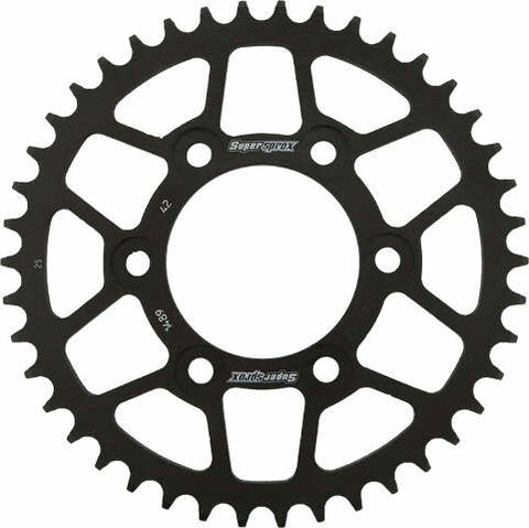 SUPERSPROX REAR SPROCKET STEEL 42T-525 BLK KAW RFE-1489-42-BLK