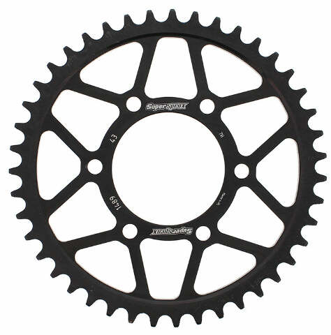 SUPERSPROX REAR SPROCKET STEEL 43T-525 BLK KAW RFE-1489-43-BLK