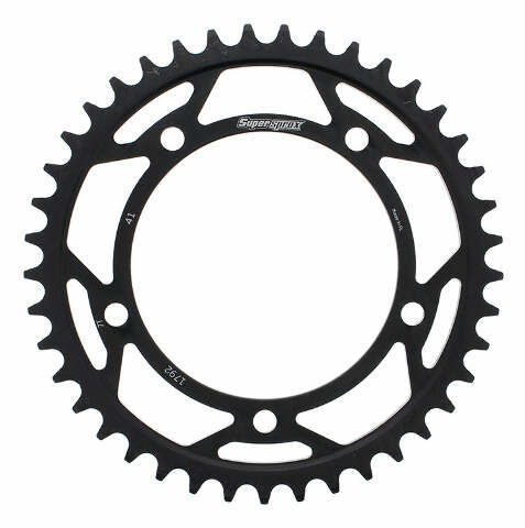 SUPERSPROX REAR SPROCKET STEEL 41T-525 BLK SUZ RFE-1792-41-BLK