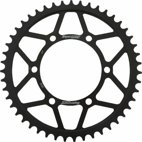 SUPERSPROX REAR SPROCKET STEEL 47T-525 BLK TRI RFE-2012-47-BLK