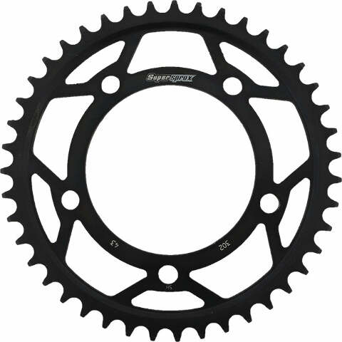 SUPERSPROX REAR SPROCKET STEEL 43T-530 BLK HON RFE-302-43-BLK