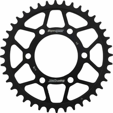 SUPERSPROX REAR SPROCKET STEEL 40T-520 BLK KAW/POL RFE-478-40-BLK