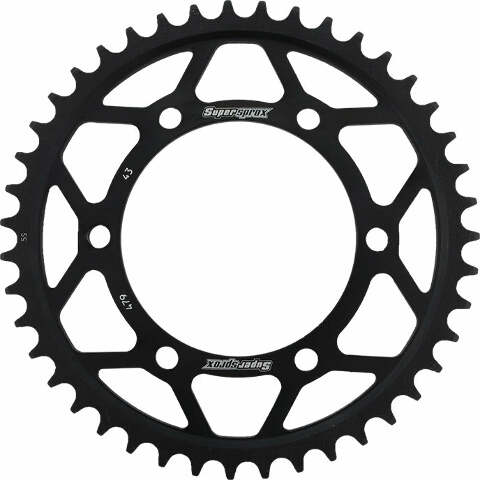SUPERSPROX REAR SPROCKET STEEL 43T-530 BLK YAM RFE-479-43-BLK