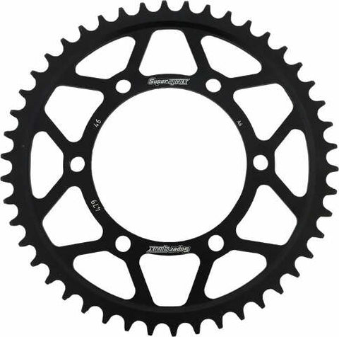 SUPERSPROX REAR SPROCKET STEEL 46T-530 BLK YAM RFE-479-46-BLK