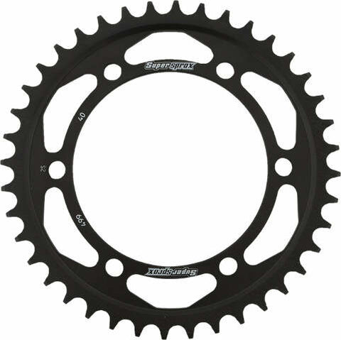 SUPERSPROX REAR SPROCKET STEEL 40T-530 BLK KAW/SUZ RFE-499-40-BLK