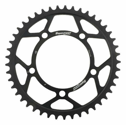 SUPERSPROX REAR SPROCKET STEEL 45T-525 BLK BMW RFE-7-45-BLK