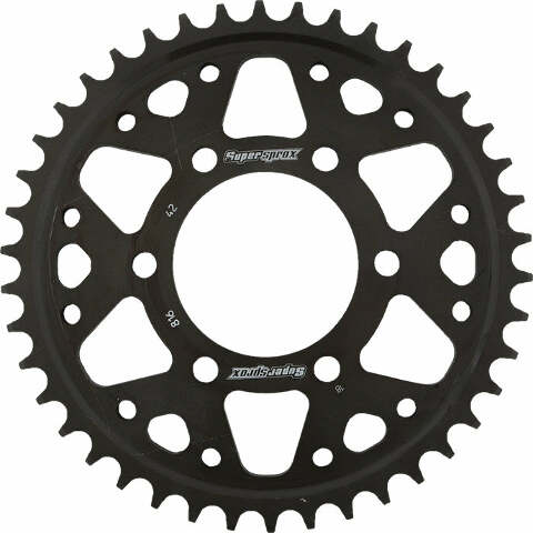 SUPERSPROX REAR SPROCKET STEEL 42T-530 BLK SUZ RFE-816-42-BLK