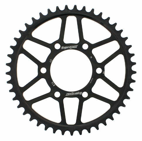 SUPERSPROX REAR SPROCKET STEEL 45T-530 BLK SUZ RFE-816-45-BLK