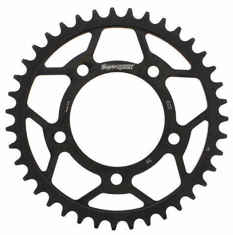 SUPERSPROX REAR SPROCKET STEEL 39T-520 BLK SUZ RFE-823-39-BLK