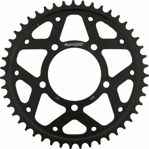 SUPERSPROX REAR SPROCKET STEEL 47T-530 BLK SUZ RFE-829-47-BLK