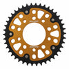 SUPERSPROX REAR STEALTH SPROCKET ALU/STL 42T-525 GLD HON/TRI RST-1332-42-GLD