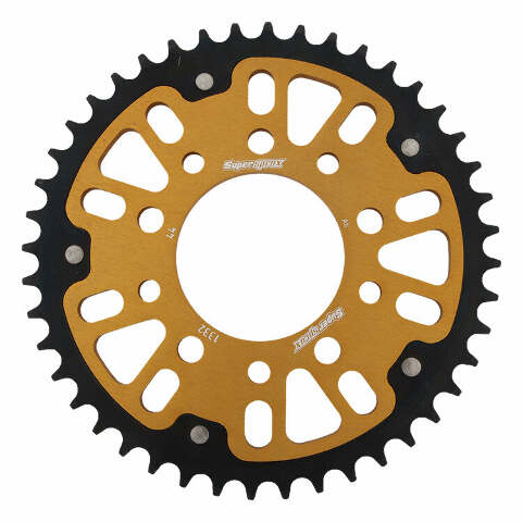 SUPERSPROX REAR STEALTH SPROCKET ALU/STL 44T-525 GLD HON RST-1332-44-GLD