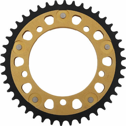 SUPERSPROX REAR STEALTH SPROCKET ALU/STL 42T-530 GLD SUZ RST-1800-42-GLD