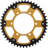 SUPERSPROX REAR STEALTH SPROCKET ALU/STL 47T-520 GLD TRI RST-2013-47-GLD