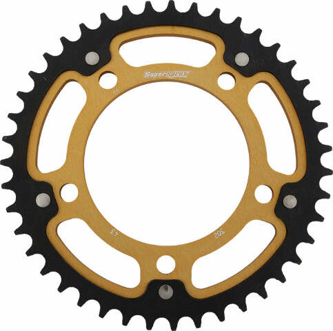 SUPERSPROX REAR STEALTH SPROCKET ALU/STL 43T-530 GLD HON RST-302-43-GLD