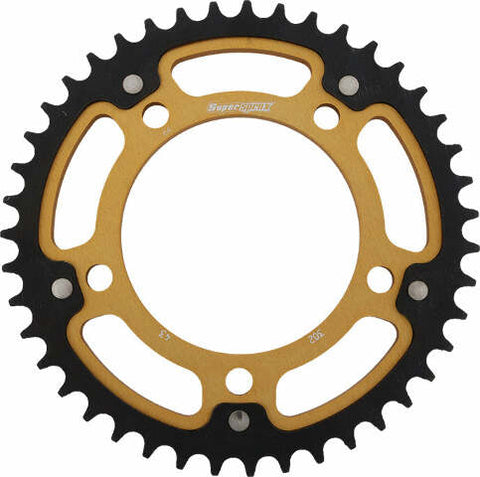 SUPERSPROX REAR STEALTH SPROCKET ALU/STL 43T-530 GLD HON RST-302-43-GLD