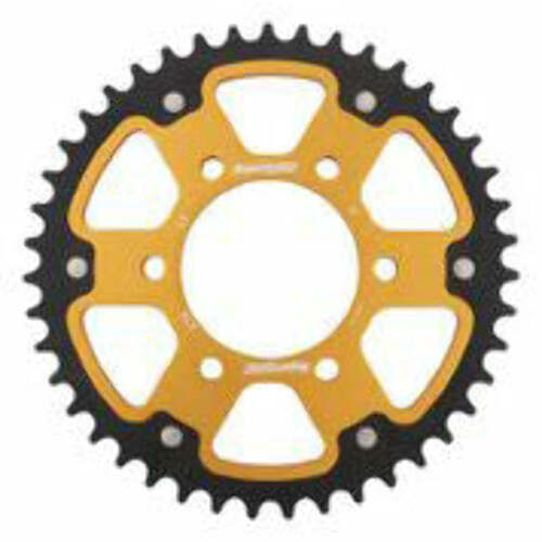 SUPERSPROX REAR STEALTH SPROCKET ALU/STL 43T-520 GLD KAW RST-478-43-GLD