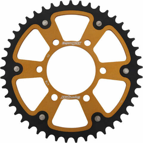 SUPERSPROX REAR STEALTH SPROCKET ALU/STL 45T-520 GLD KAW RST-478-45-GLD