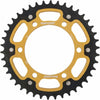 SUPERSPROX REAR STEALTH SPROCKET ALU/STL 42T-520 GLD HON/KAW RST-486-42-GLD