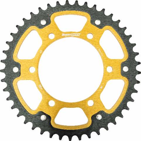 SUPERSPROX REAR STEALTH SPROCKET ALU/STL 45T-520 GLD KAW RST-486-45-GLD