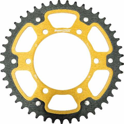 SUPERSPROX REAR STEALTH SPROCKET ALU/STL 45T-520 GLD KAW RST-486-45-GLD