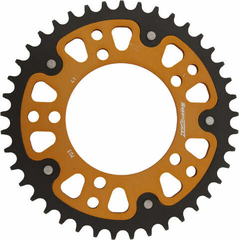 SUPERSPROX REAR STEALTH SPROCKET ALU/STL 41T-520 GLD BMW RST-703-41-GLD