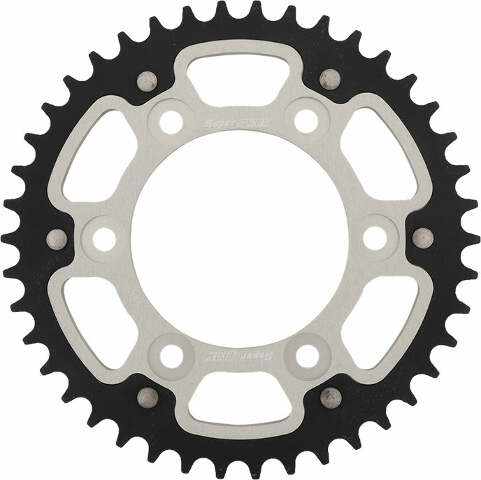 SUPERSPROX REAR STEALTH SPROCKET ALU/STL 42T-520 SLV DUC RST-735-42-SLV
