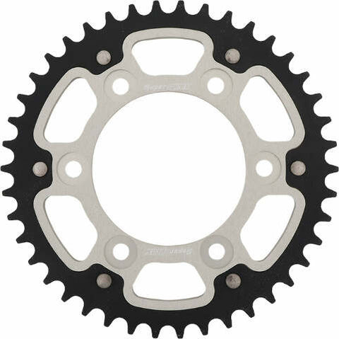 SUPERSPROX REAR STEALTH SPROCKET ALU/STL 42T-520 SLV DUC RST-735-42-SLV