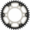 SUPERSPROX REAR STEALTH SPROCKET ALU/STL 42T-520 SLV DUC RST-735-42-SLV