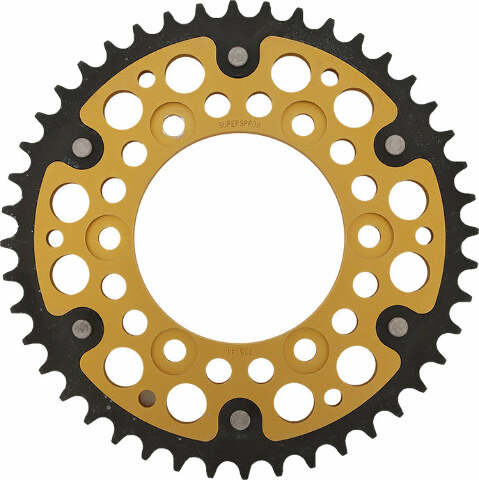 SUPERSPROX REAR STEALTH SPROCKET ALU/STL 44T-520 GLD DUC RST-735-44-GLD