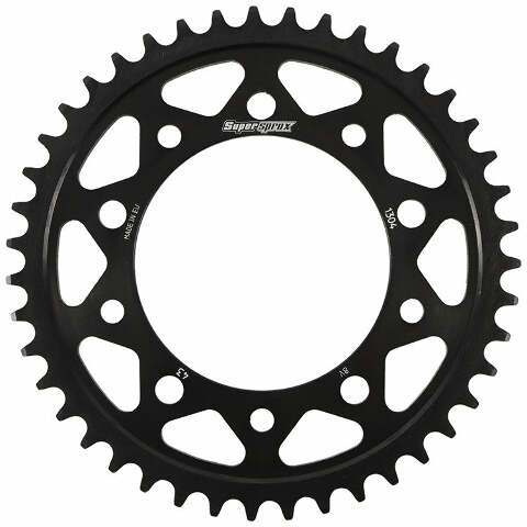 SUPERSPROX REAR EDGE SPROCKET STEEL 43T-525 BLK HON/YAM RFA-1304-43-BLK
