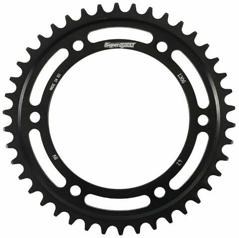 SUPERSPROX REAR EDGE SPROCKET STEEL 42T-530 BLK HON RFA-1306-42-BLK