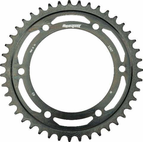 SUPERSPROX REAR EDGE SPROCKET STEEL 43T-525 BLK HON RFA-1307-43-BLK
