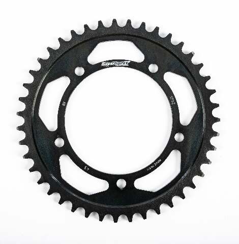 SUPERSPROX REAR EDGE SPROCKET STEEL 43T-525 BLK HAY/SUZ/TRI RFA-1792-43-BLK