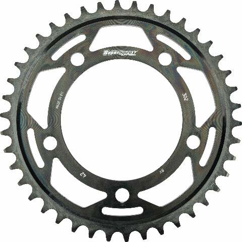 SUPERSPROX REAR EDGE SPROCKET STEEL 42T-530 BLK HON RFA-302-42-BLK
