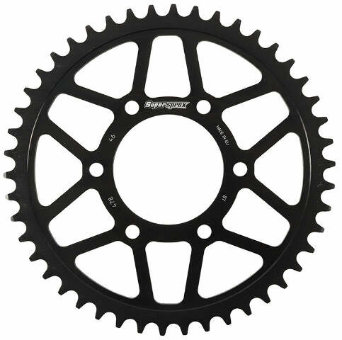 SUPERSPROX REAR EDGE SPROCKET STEEL 46T-520 BLK KAW/POL RFA-478-46-BLK