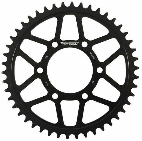 SUPERSPROX REAR EDGE SPROCKET STEEL 46T-520 BLK KAW/POL RFA-478-46-BLK