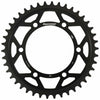 SUPERSPROX REAR EDGE SPROCKET STEEL 42T-520 BLK HON/KAW/SUZ/YAM RFA-486-42-BLK
