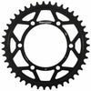 SUPERSPROX REAR EDGE SPROCKET STEEL 43T-520 BLK HON/KAW/SUZ/YAM RFA-486-43-BLK