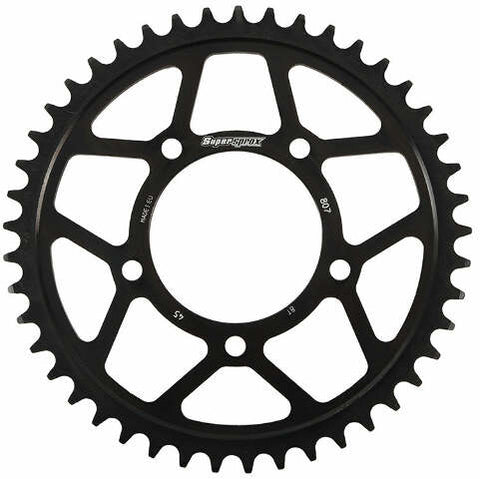 SUPERSPROX REAR EDGE SPROCKET STEEL 45T-525 BLK SUZ RFA-807-45-BLK