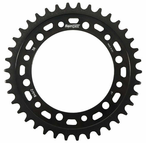 SUPERSPROX REAR EDGE SPROCKET STEEL 38T-520 BLK HON RFA-8462-38-BLK