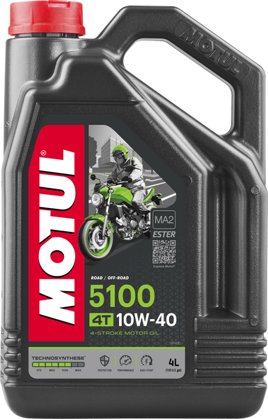 MOTUL 5100 ESTER/SYNTHETIC ENGINE OIL 10W40 4 LT 104068