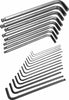 PERFORMANCE TOOL 22 PC SAE/MET BALL END HEX SET W80280