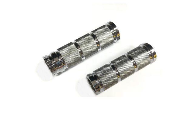 HARDDRIVE GRIP SET RETRO CHROME DUAL CABLE 353006