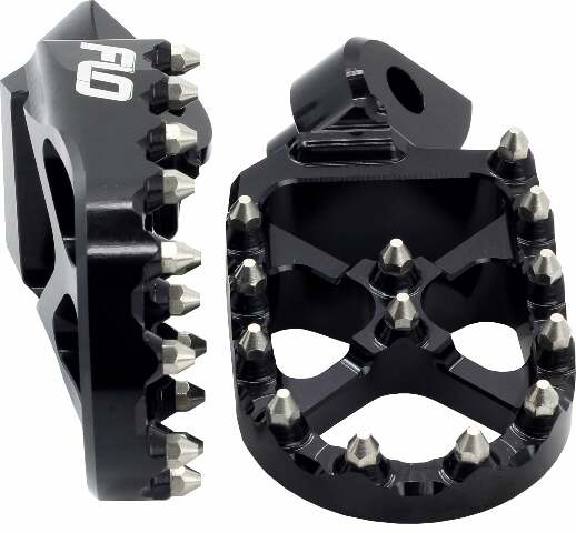 FLO MOTORSPORTS PRO SERIES FOOT PEGS BLACK SUZ FPEG-796BLK