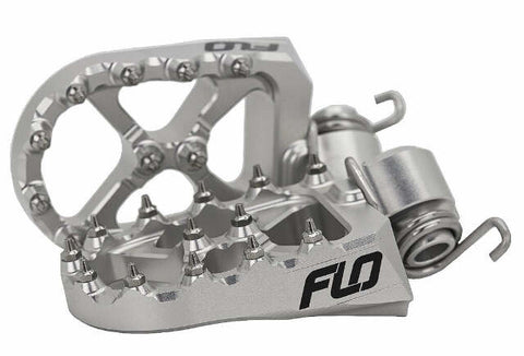 FLO MOTORSPORTS FLO FOOTPEG LOW SILVER YAM 10MM BACK 12MM DOWN LOW-793S