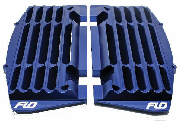 FLO MOTORSPORTS HIGH FLOW RADIATOR BRACES BLUE FLO750BLU